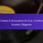 Chaises À Accoudoirs En Cuir: Confort, Soutien, Élégance