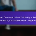 Chaises Contemporaines En Plastique: Design moderne, Facilité d’entretien, Légèreté
