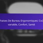 Chaises De Bureau Ergonomiques: Coût variable, Confort, Santé