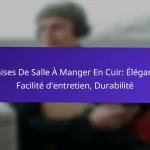 Chaises De Salle À Manger En Cuir: Élégance, Facilité d’entretien, Durabilité