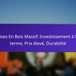 Chaises En Bois Massif: Investissement à long terme, Prix élevé, Durabilité