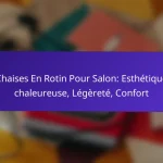 Chaises En Rotin Pour Salon: Esthétique chaleureuse, Légèreté, Confort