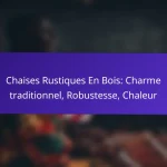 Chaises Rustiques En Bois: Charme traditionnel, Robustesse, Chaleur
